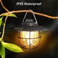 thumbnail image 4 of Rechargeable Camping Lantern, Retro USB Rechargeable LED Camping Lamp C-Warm & Natural Light, Stepless Dimming, Bright 13H + Battery Life, Portable &, 4 of 5