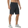 thumbnail image 2 of Mapamyumco Men's Hiking Shorts, Golf Shorts Quick Dry Cargo Shorts Lightweight for Casual, Running (Black Heather 4XL), 2 of 7