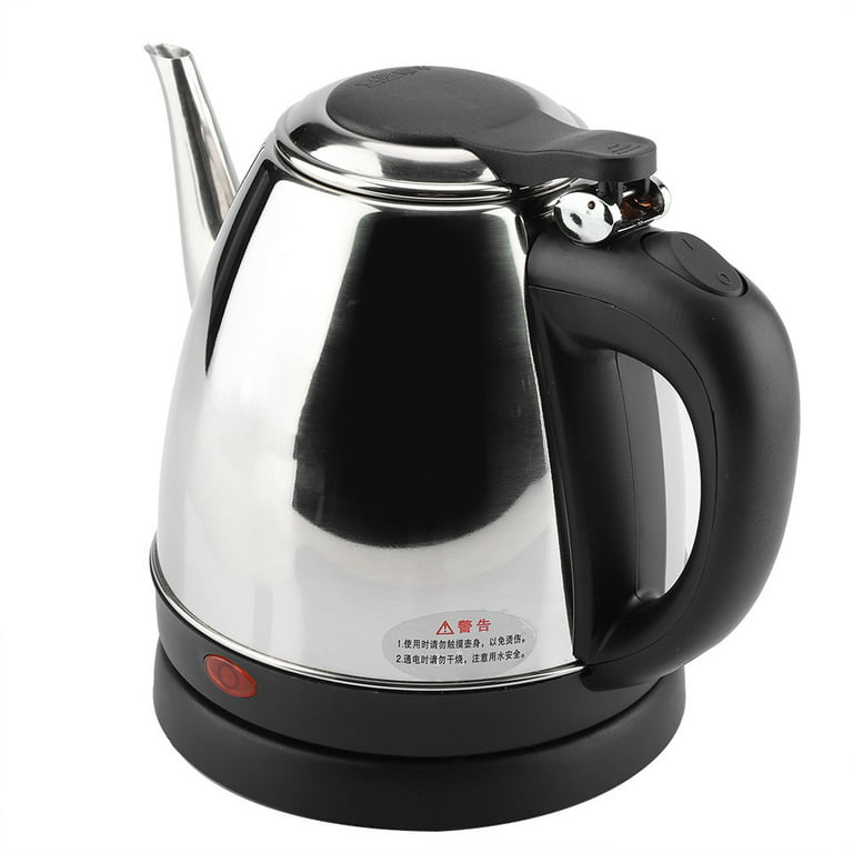 Dezin Electric Kettle, 1.2L Portable Electric Tea Kettle with Double Wall,  304 Stainless Steel Kettle Water Boiler, Small Electric Kettle with Auto
