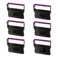 thumbnail image 1 of Zoomtoner Compatible VERIFONE CRM0023PL Ribbons 6-PACK Purple, 1 of 1