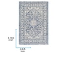 thumbnail image 3 of Livabliss Outdoor Rugs, 4x6 Eagean Traditional Blue Area Rug for Patio, Porch, Deck, Backyard, Waterproof Indoor Outdoor Carpet (4'3" x 5'11"), 3 of 8