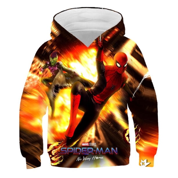 Nuevo otoño Marvel Avengers Hulk Sudadera de dibujos animados Ropa para niños Superhéroe Tops Sudaderas con capucha para bebés Niños O-cuello Ropa 2-14Y10T zhangyuxiang CONDUJO