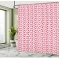 thumbnail image 4 of Ambesonne Flamingo Shower Curtain, Exotic Long-legged Animals, 69"Wx75"L, Vermilion Dried Rose, 4 of 4