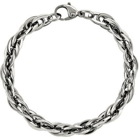 Primal Steel Stainless Steel Oval Links Bracelet, 8