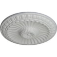 thumbnail image 3 of Ekena Millwork 11 1/4"OD x 1 1/8"P Linus Ceiling Medallion, Hand-Painted Frost, 3 of 6