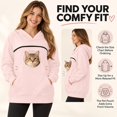 thumbnail image 6 of Cat Hoodie with Pouch, Pet Pouch Hoodie for Women with Kangaroo Pocket, 6 of 6