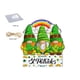 thumbnail image 2 of Decoración para el hogar, adornos decorativos, regalos. Gnomo del Día de San Patricio, tréboles de cuatro hojas, letrero de madera, decoración navideña, letrero de madera, colgante, enano., 2 of 9
