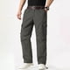 thumbnail image 1 of Pantalones largos de moda para hombre, casuales, de color sólido, con bolsillos y cremallera, cintura elástica, de poliéster., 1 of 4