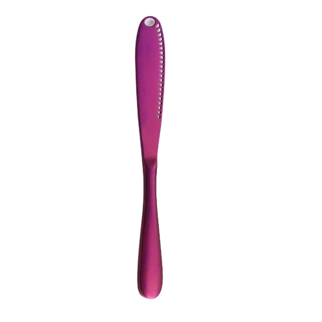 Bearachild Cuchillo de mantequilla no tóxico e inodoro para la preparación de alimentos saludables, cuchillo multifuncional para queso Cocina y Comedor Púrpura
