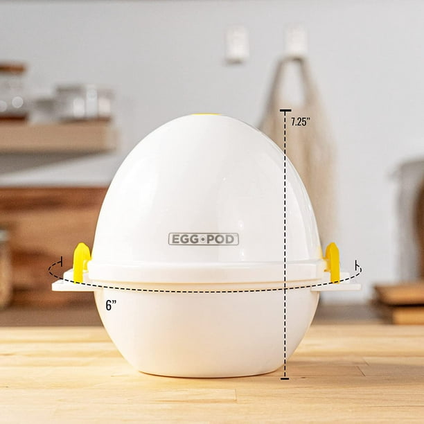 Micro Onde Cuiseur à Oeufs Egg Boiler Cooker Microwave Rapide Cuit-œuf 4  oeufs pour Cuisson au Micro-Ondes de cuiseur 