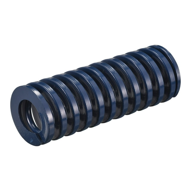 Unique Bargains Die Spring, 1 Pack 40mm OD 100mm Long Spiral Stamping Light Load Compression Die Springs, Blue