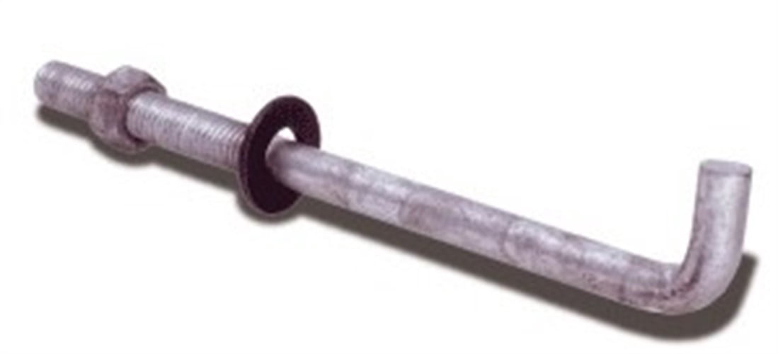 Grip-Rite 1212AB50 1/2 In. x 12 In. Bright Anchor Bolt with Round Washer (50 Ct.)