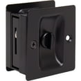thumbnail image 2 of Premium Square Pocket Door Lock, Privacy (Bed/Bath) Latch, Clear Pack, Matte Black by Stone Harbor Hardware, 2 of 3