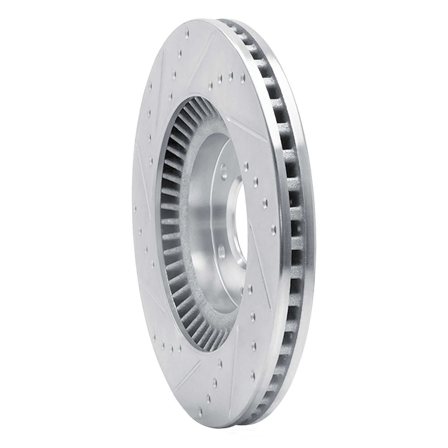 Dynamic Friction Company 631-03053R DFC Brake Rotor - Drilled And Slotted - Silver