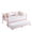 Pink, variant on Metal Frame Daybed with Trundle - Modern Pull-Out Twin Sofa Bed for Bedroom or Guest Room, Pink
