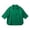 Green, variant on Women's Notch Collar 3/4 Sleeve Blouse, Half Open V Neck Curved Side Slit Hem Loose Linen Blend Casual Top, S-2XL