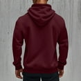 thumbnail image 4 of Levmjia Men's Canadian Flag Embroidered Workwear Hoodie 100% Polyester Japanese Sweatshirt Multi-Pocket Athletic Zip Up Raglan Sleeve Jacket S-4XL Wine, 4 of 9