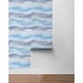 thumbnail image 6 of Lillian August Luxe Haven Ikat Waves Peel and Stick Wallpaper 20.5 in W x 18 ft. L - Lakeside, 6 of 7