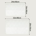 thumbnail image 7 of REGALWOVEN Absorbent Bathroom Rug, Soft Non Slip Washable Mat, Rubber Backing Quick Dry Rugs for Shower Floor, Bath Decor White 20" x 32", 7 of 7