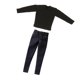 thumbnail image 1 of Figura de acción ropa 1/6 Manga Larga Camiseta y Pantalones Establecidos para Cuerpo de Acción Masculina Magideal Figura de acción ropa, 1 of 7