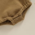 thumbnail image 5 of Okbabeha Newborn Baby Boy Warm Sweatshirt Bubble Romper Crewneck Long Sleeve Fleece Sweater Onesie Winter Outfit Clothes, 5 of 7