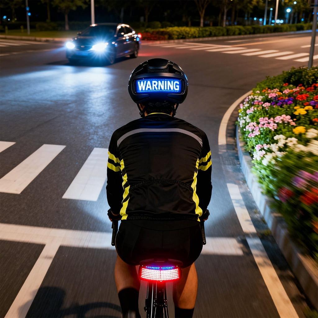 MOMOJIA High Visibilities Bike Helmet Offering 360 Degree Lighting Turn Signal Security