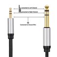 thumbnail image 3 of 3.5mm to 6.35mm Stereo Audio Cable Nylon Braiding TRS Audio Cable with Stable Signal for MP3 Phone Speaker Computer, 3 of 5