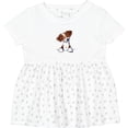 thumbnail image 3 of Inktastic Pocket Brittany Spaniel Girls Baby Dress, 3 of 5