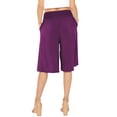 thumbnail image 3 of Stretch Is Comfort Women's and Plus Size Stretch (Rayon) Cropped Gaucho with Pockets| Small- 5x, 3 of 6