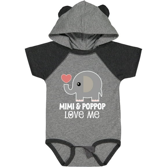 Inktastic Mimi and Poppop Love Me Grandchild Boys or Girls Baby Bodysuit