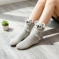 thumbnail image 2 of 33D Cute Knit Animal Socks - Cozy Winter Socks with Cute Plush Animal Designs, Christmas Gifts for Kids & Adults (Rabbit), 2 of 7