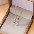 thumbnail image 5 of Sdmnsg-T Mother's Day Gifts S925 Sterling Silver Mother Daughter Necklaces 18K White Gold Plated Mom Heart Birthstone Necklace Mom Pendant Necklaces for Mom New Mum Grandma Women Wife, 5 of 9