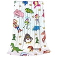 thumbnail image 2 of Manta de dibujos animados de Toy Story para niños y niñas, súper suave, acogedora y cálida, manta de franela ligera y difusa para sofá, cama, viajes y regalos de campamento, 40 x 30 pulgadas, 2 of 8