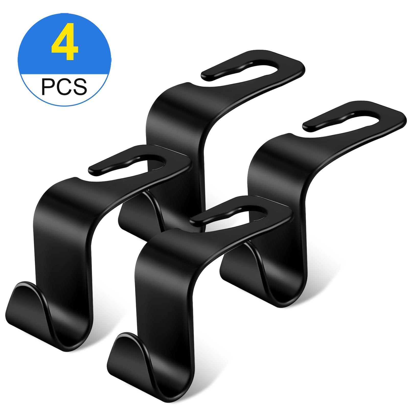 Geartronics 4Pcs Universal Car Back Seat Headrest Hooks, Car Hanger