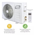 thumbnail image 5 of Aire acondicionado Evans Hi-Plus12 Mini split Frío 12000 BTU Blanco SEER 12 208V - 230V AC-MS-1.0T-1 negro, 5 of 5