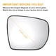 thumbnail image 3 of Reemplazo de vidrio de espejo retrovisor derecho del lado del pasajero, vidrio calefaccionado blanco con respaldo, adecuado para Hyundai IX35, 3 of 6