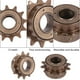thumbnail image 3 of EeaseMX Diámetro interior de acero para bicicleta 34 mm Volantes de 12 dientes Volante de 12 dientes con orificio grande Rueda libre de 12 dientes Accesorios (marrón), 3 of 7