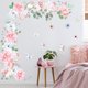 thumbnail image 3 of 1 juego de pegatinas de pared de flores, calcomanía de arte de pared de acuarela Floral Peel and Stick para dormitorio, sala de estar, pared de TV JAMW Sencillez, 3 of 5