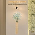 thumbnail image 5 of FRCOLOR Wall Mounted Flower Vase for Decoration Simple Style Beige Metal Wall Vase for Storage Use, 5 of 6
