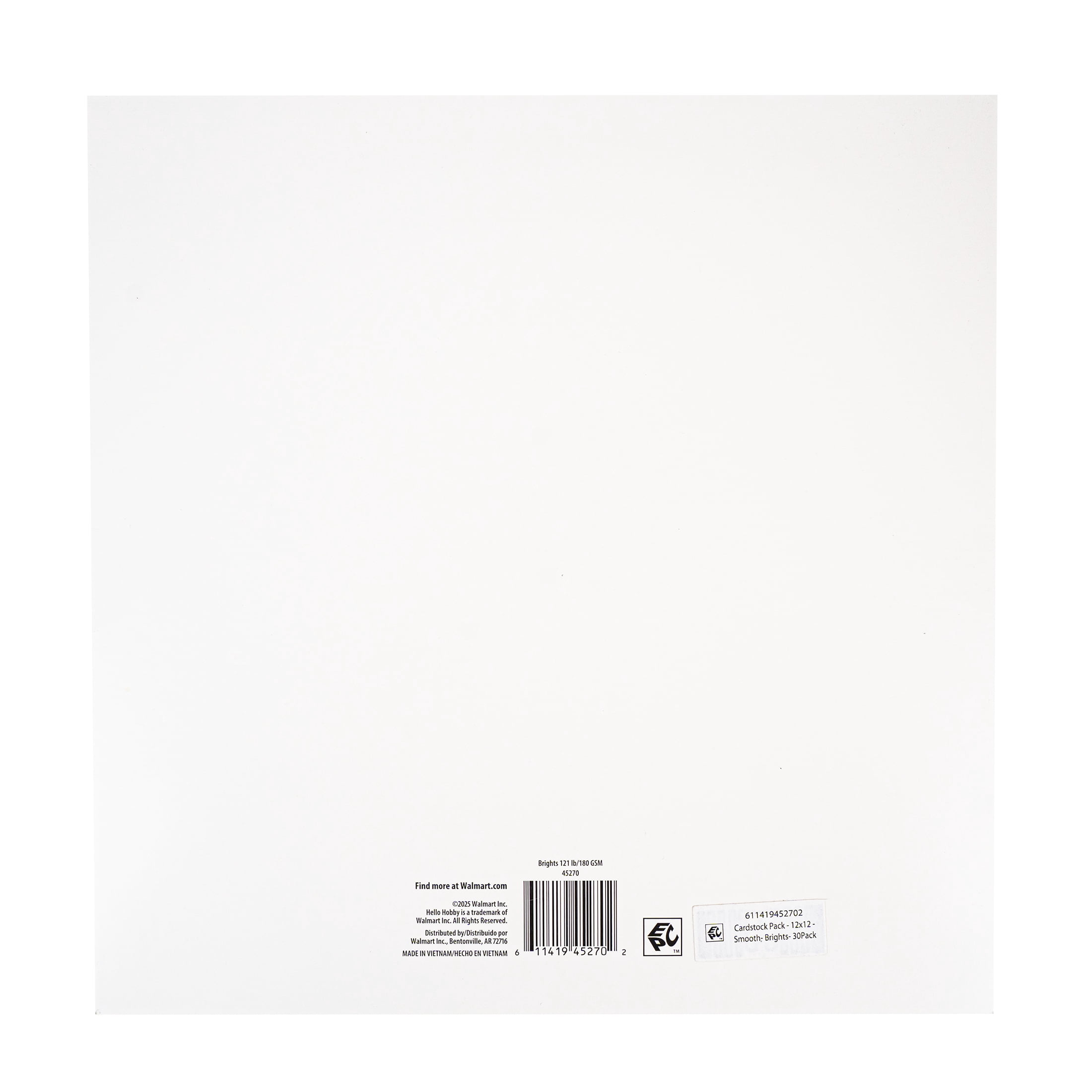 Craft Essentials Brights Cardstock pack - 12 x 12 inch, Smooth Finish, 30 count