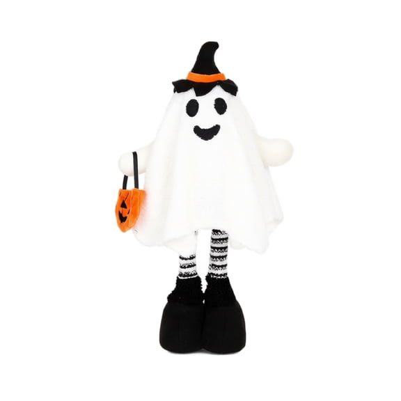 Ghost Decor Standing Ghost Decorations with Telescoping Legs Cute Halloween Decorations for Indoor Outdoor Trick or Treat Theme Party Gift