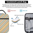thumbnail image 5 of Yellow Blue Pastel Stripe Insulated Lunch Bag for Men Women Reusable Compact Cooler Tote Lunchbox, 5 of 7