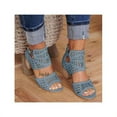 thumbnail image 2 of Womens Low Block Heel Dress Shoe Ladies  Buckle Sandals, 2 of 4