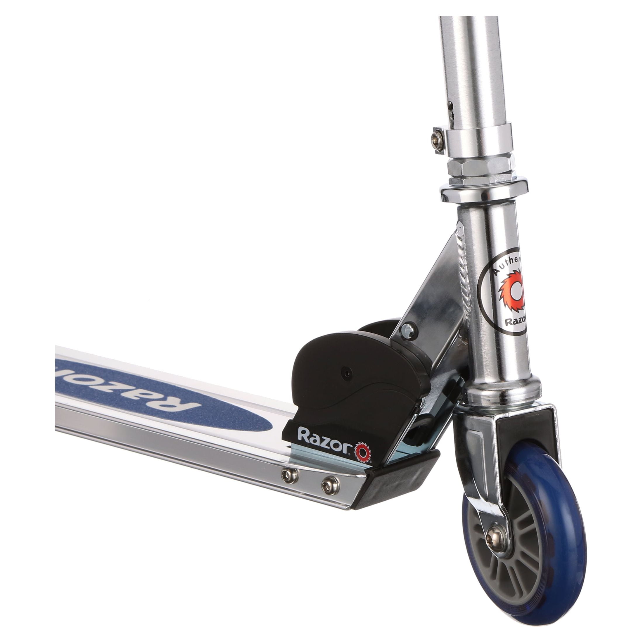 Razor "A" Blue Kick Scooter - Lightweight, Foldable, Aluminum Frame, and Adjustable Handlebars