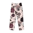 thumbnail image 4 of Xecao Retro Red Black Roses Men's Straight Lounge Pajama Pants: The Ultimate in Comfortable Sleepwear, 4 of 9