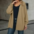 thumbnail image 5 of Gyexs Women Open Front Cardigans Trendy Fall Long Sleeve Drop Shoulder Soft Knit Slouchy Sweater Winter Outerwear 2025 (Brown, Size One Size), 5 of 7