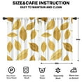 thumbnail image 2 of Blackout Kids Curtains,Golden Leaves Pattern Childrens Insulated Curtains Set Of 2,Bedroom Essentials,Toddler Room Decor 42x54in(106x137cm), 2 of 4