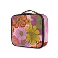 thumbnail image 2 of Makeup Train Case with Adjustable Dividers,Cosmetic Bag Portable Portability Bag Case Gifts Big Daisies, 2 of 8