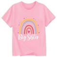 thumbnail image 4 of ibiyuan Big Sister Shirts for Girls 3t Promoted To Big Sis Girls Tshirts Baby Announcement Short Sleeve Clothes Toddler T Shirts Boys Big Sister Gifts Tees Girl Tops Size 12, 4 of 4