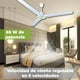 thumbnail image 4 of Ventilador de Techo 140cm Metálico Benelux 5 Velocidades Motor Grande Tipo Industrial Blanco 3 Aspas Control De Pared 65W, 4 of 9